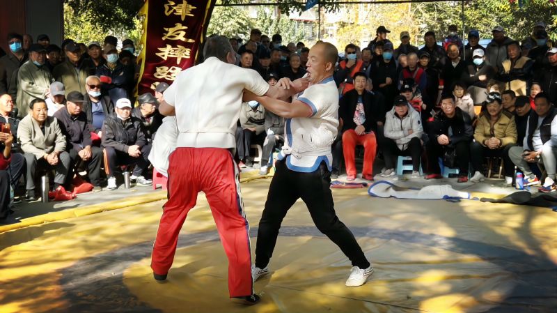 天津摔跤71岁能有这样的体力确实很棒老爷子功夫绝非一般