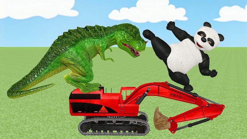 熊猫会武术谁都挡不住学英语动画片