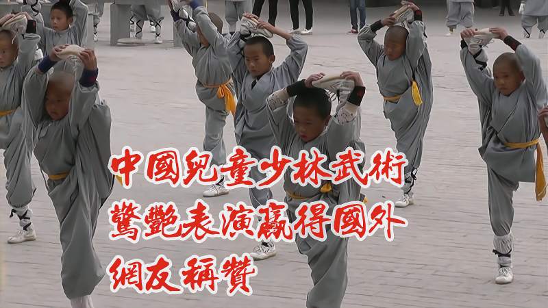 中国儿童少林武术惊艳表演赢得国外网友称赞