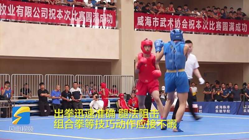 山东省武术散打男子锦标赛在威海临港区开赛