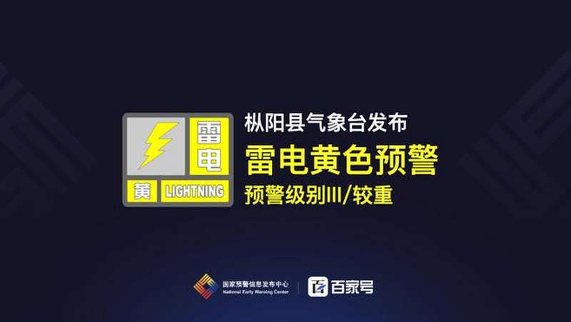 枞阳县气象台发布雷电黄色预警「III级较重」