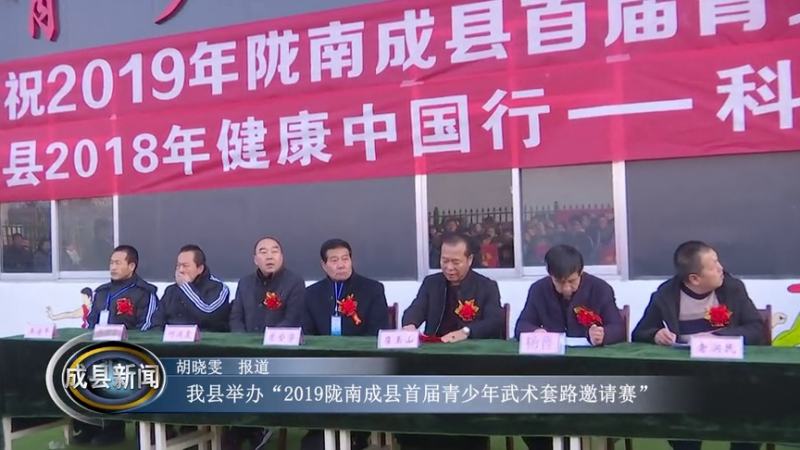 我县举办2019陇南成县首届青少年武术套路邀请赛