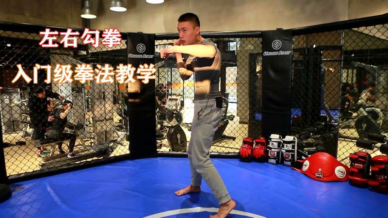 入门级拳法训练教学适合实战的左右勾拳提高自己的防身本领